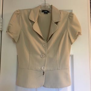 Short Sleeve Blazer & Skirt Suit Set
